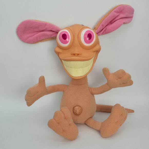 Talking REN PLUSH DOLL MATTEL 1992 Ren and Stimpy Show - Picture 1 of 11
